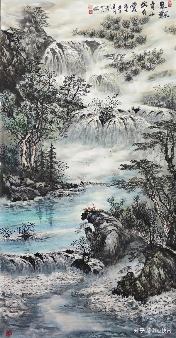 师从曾刚,画家刘钟杨的山水国画传奇
