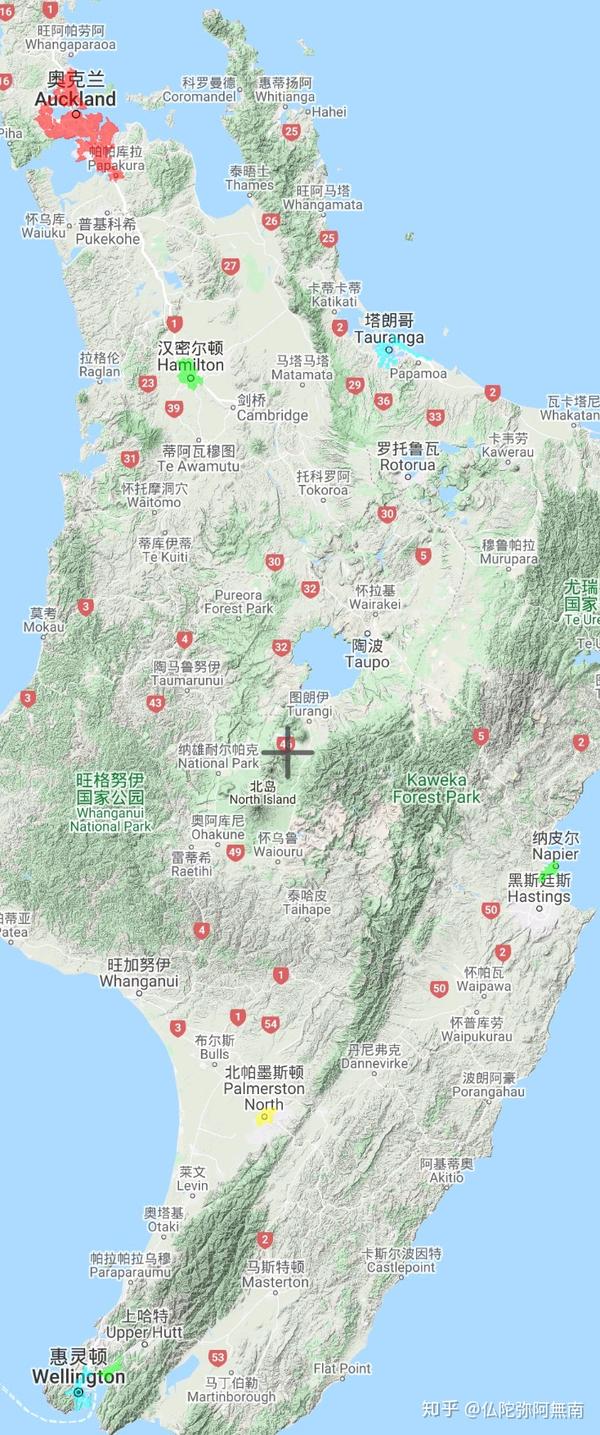 新西兰主要城市建成区