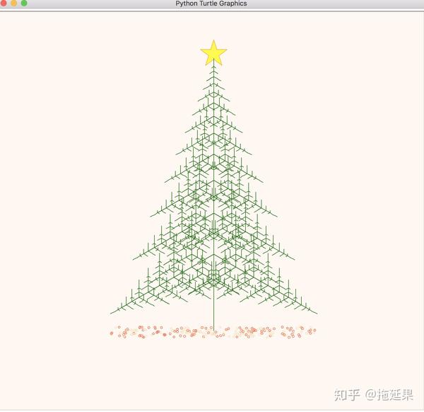 用python画枫叶,python画奥运五环 大家用python-turtle库作图画出过哪些漂亮的树哇 ?