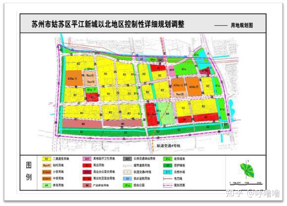 平江新城北部仍有大量空地,其规划以居住用地为主,商业和学校用地为辅