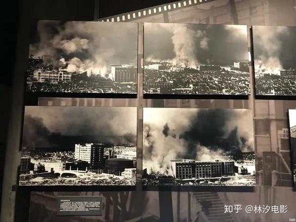 (四行仓库纪念馆展出的历史照片)