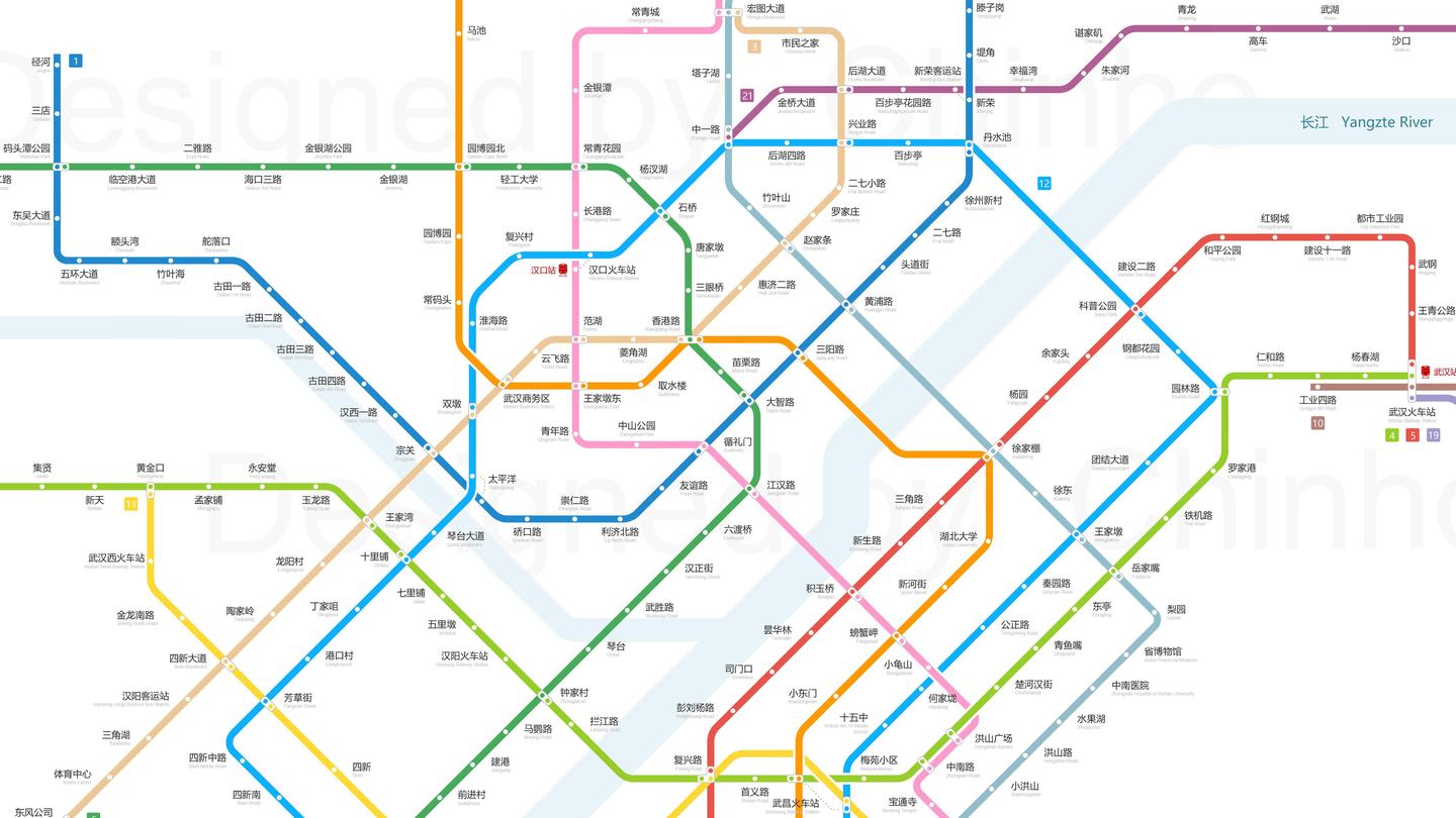 武汉轨道交通线路图(2023)