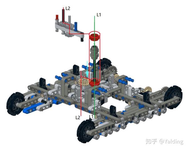 lego technic乐高机械组的传动设计—— 42042 crawler crane履带起重