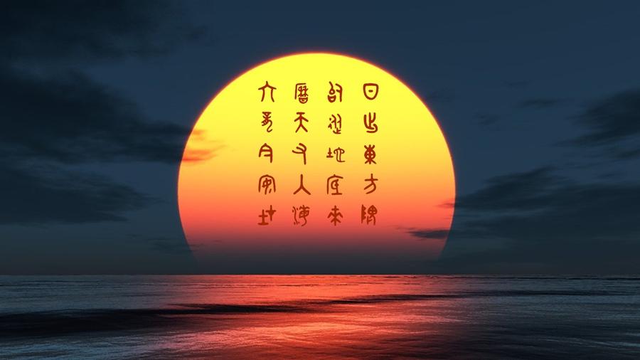 跟着皇家私塾典籍学中国字——隐远古浪漫主义的"日"字