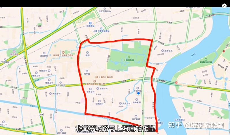 板块西起老沪闵路,东至龙吴路,北临上中路,紧贴中环路,南抵徐梅路