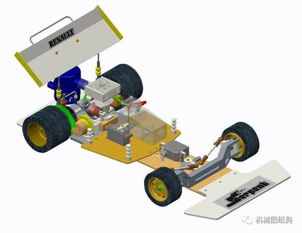 【rc遥控车】serpent mkiii rc遥控车模型3d图纸 stp格式