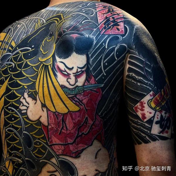 日式传统刺青之鬼若丸纹身