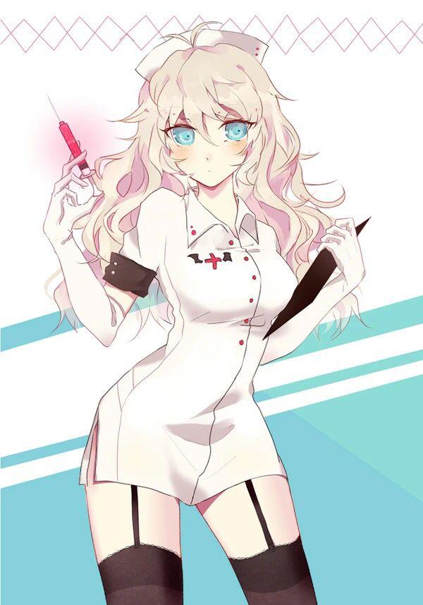 (图片来源网络,如侵立删) 画师画护士服的时候,大部分以白色,粉色为主