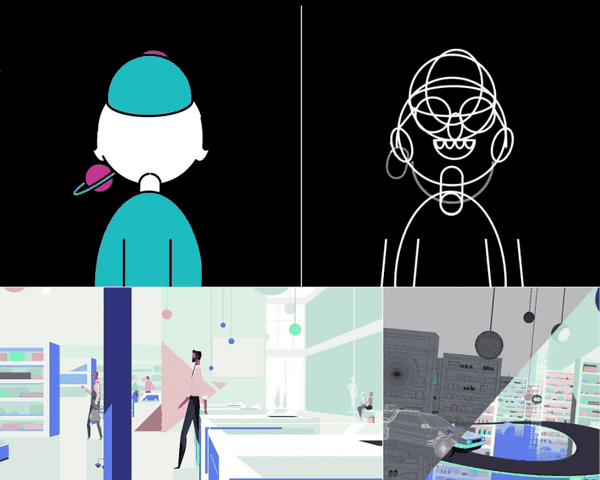 2d illustration style videos using 3d