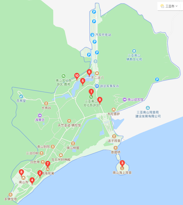三亚南山文化旅游区(1天) 开放时间:08:00-17:30  旺季门票:145元