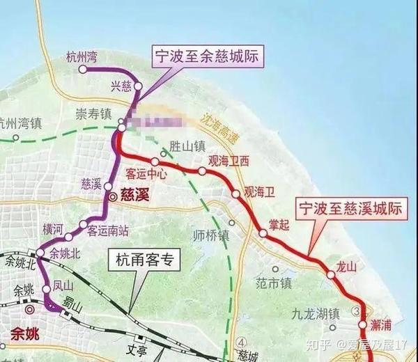 城际铁路 (建设中)宁波慈溪城际铁路已经开建,2021年前建成,届时将大