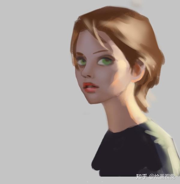 厚涂教程 / 欧美女生头像绘画,学绘画=学会整容?