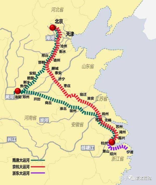 京杭大运河终点是绍兴,为什么不叫做京绍大运河?