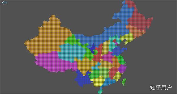 16px像素化风格的中国地图(分色是导出前随便分的,为了后期好编辑)