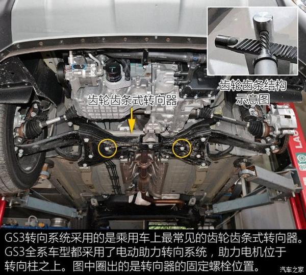 广汽传祺gs3底盘解析