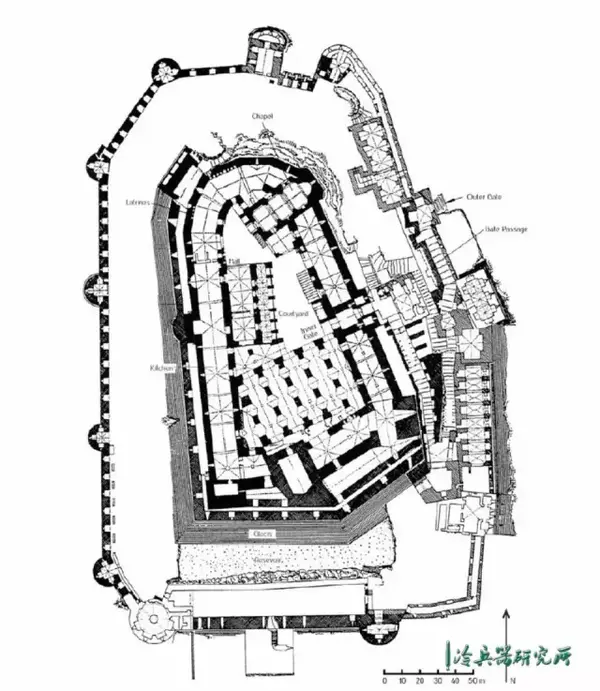 新骑士堡建筑平面图