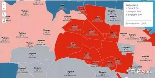 澳洲移民地图公布,华人爱在哪里定居?图片