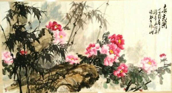 徐青写意牡徐青写意牡丹六.八尺横幅欣赏丹六.八尺横幅欣赏