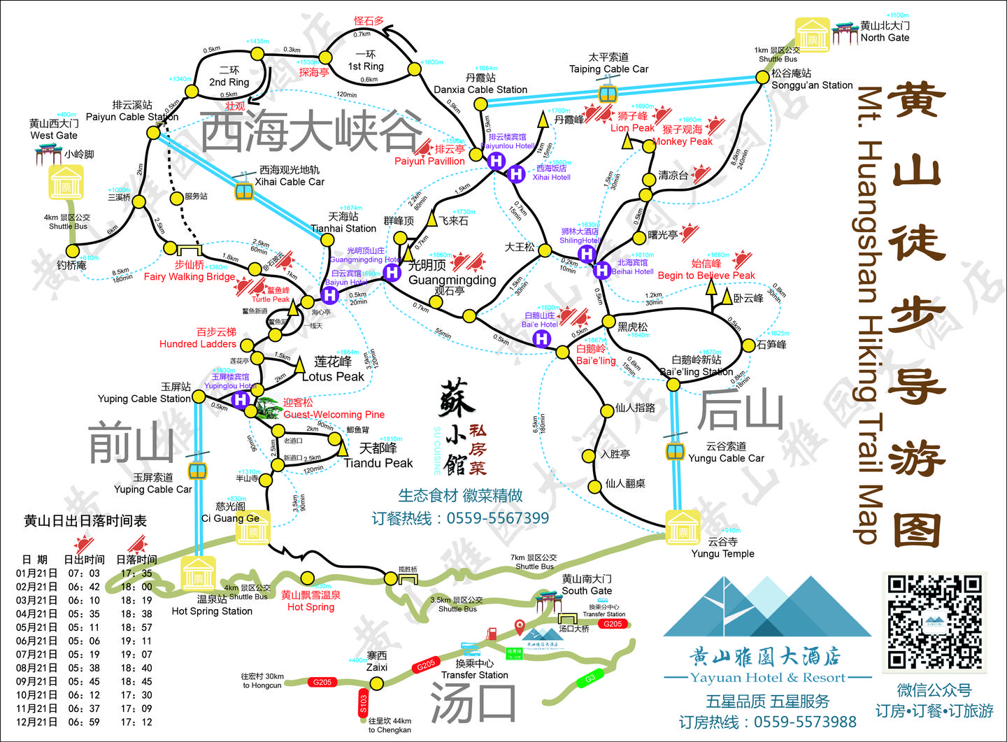 黄山最新手绘地图