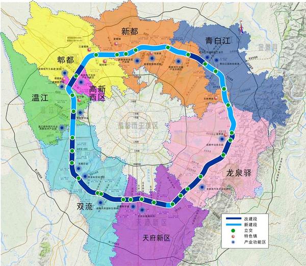 成都五环路建设启动!