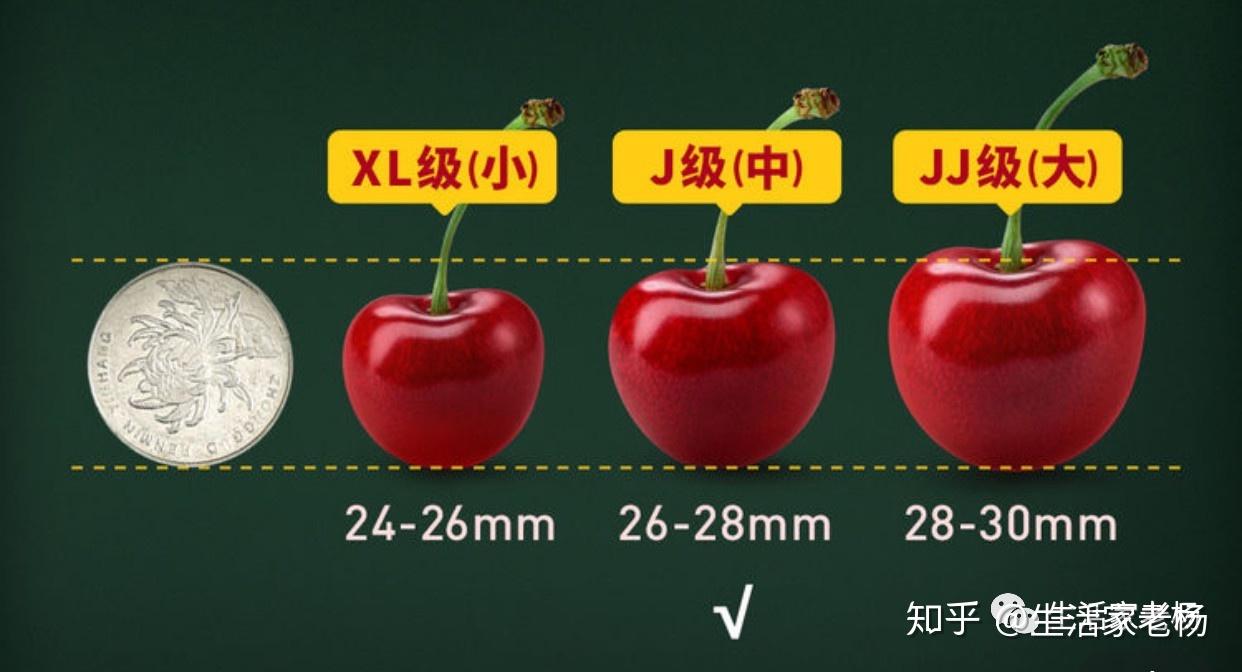 这次主要对比的是jj尺寸的车厘子,部分平台没有jj的尺寸,就用j来充当