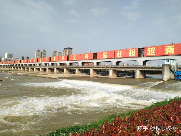 水彩——宝鸡渭河拦河闸(2021.7.13)