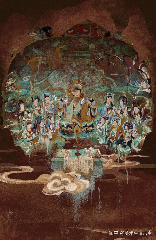 国潮插画系列|敦煌飞天原画第十六弹