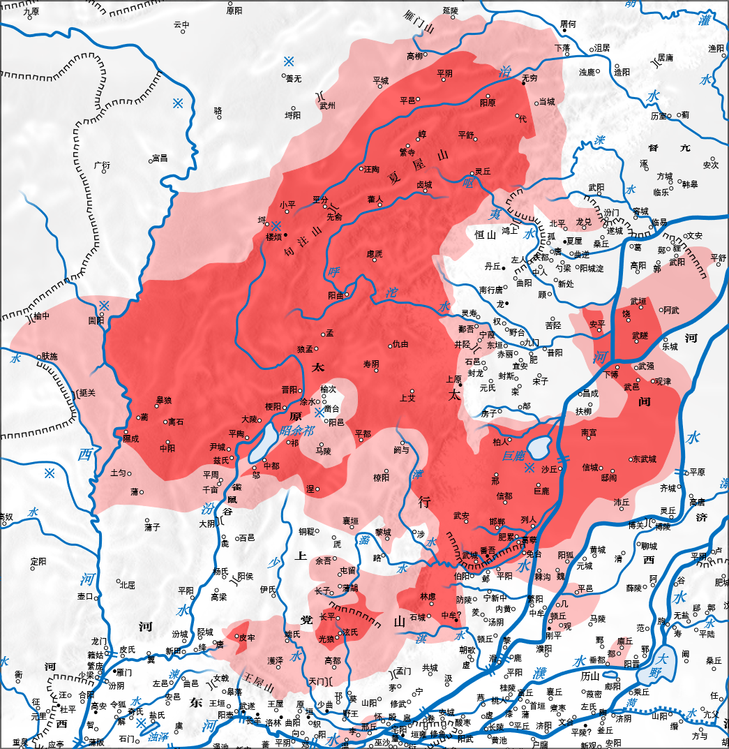 公元前403年赵国疆域