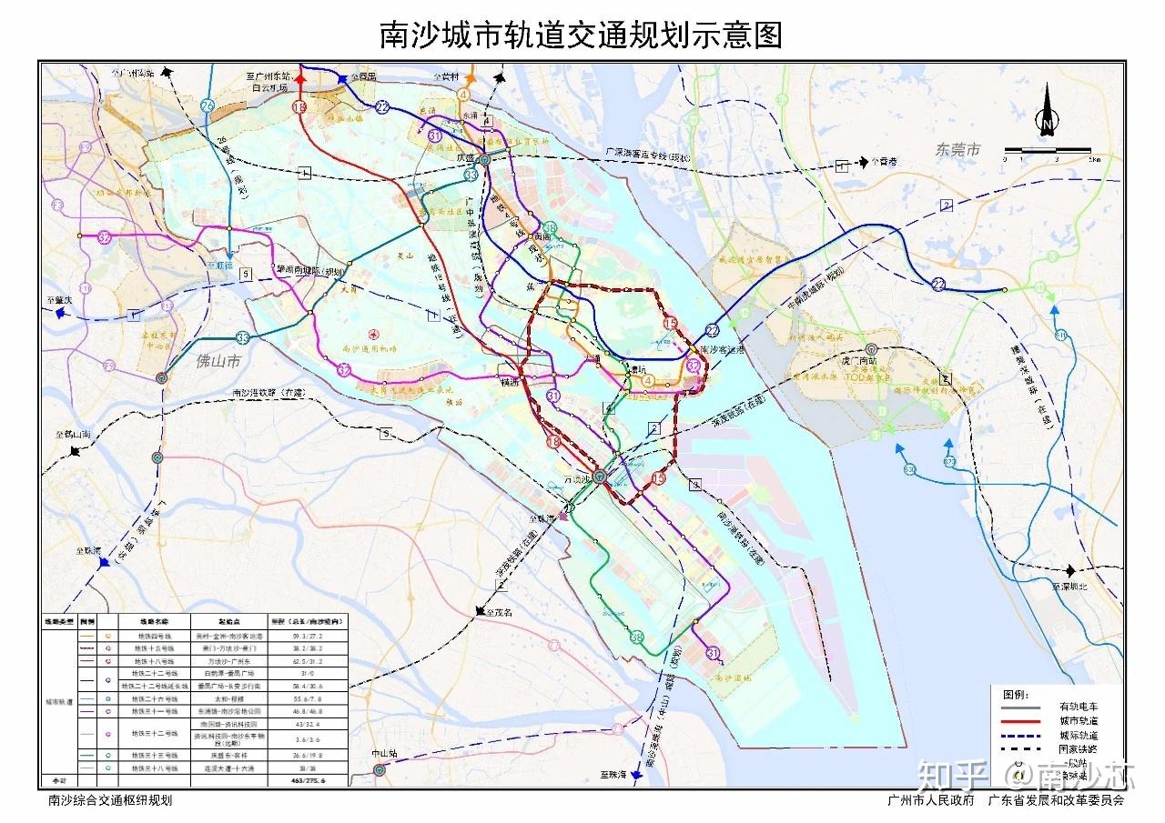 《南沙综合交通枢纽规划(2020-2035年)》 南沙将再迎两条铁路连接深圳