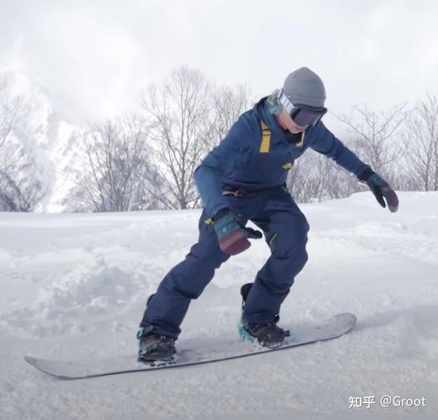 单板滑雪中的重心转移
