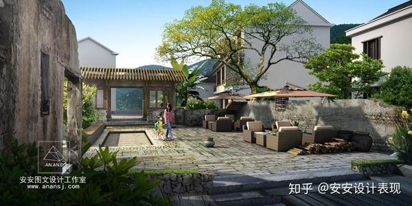 人居环境效果图-新农村效果图-安安设计表现