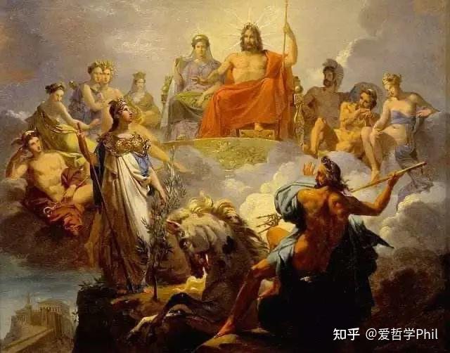在批判了希腊传统多神论信仰中的神祇之后,克塞诺芬尼提出"一"就是神