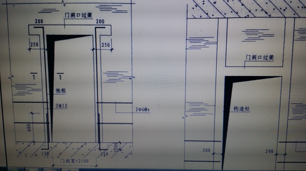 房建门窗过桥板两侧搁置长度规范