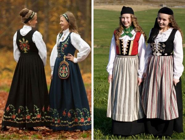 挪威和冰岛传统服装