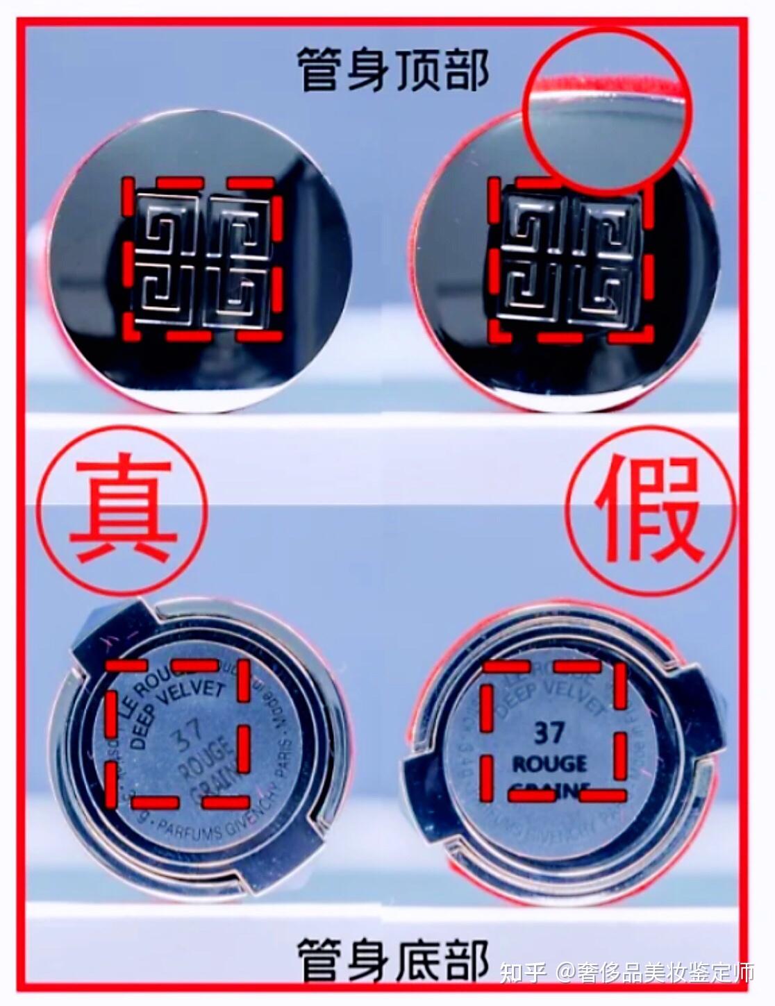 纪梵希口红鉴定真假n37图文鉴别对比教学