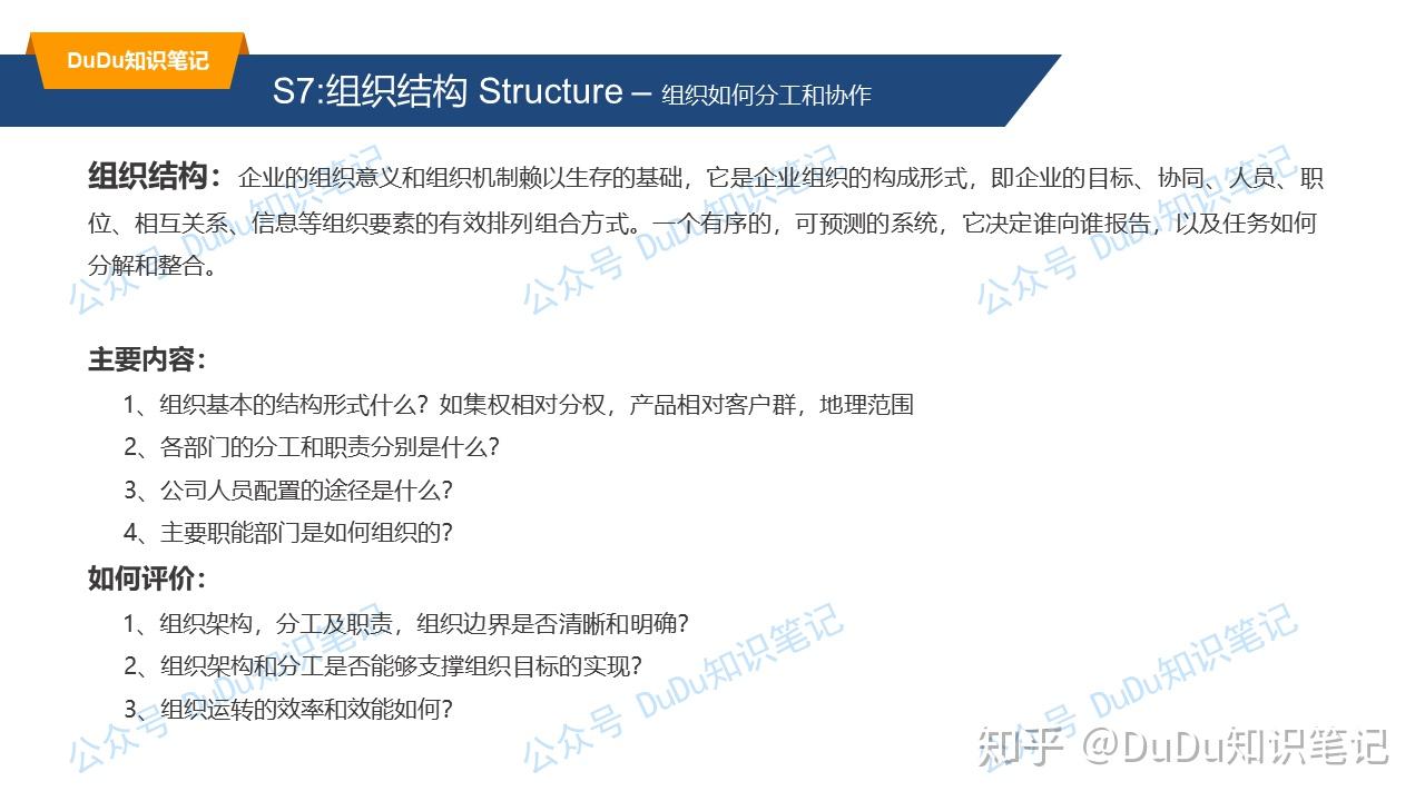 知识笔记组织诊断工具麦肯锡7s模型详解odhrbp必备工具