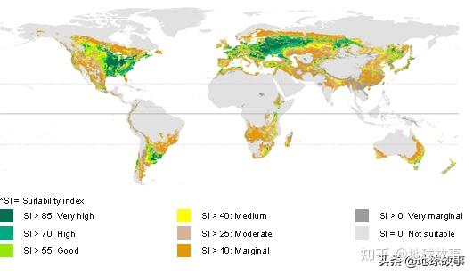 图二:全球土壤肥力对比图