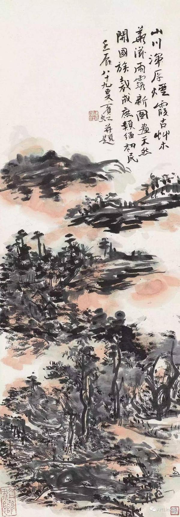 这位艺术理论家和画家以他写意山水画而闻名.