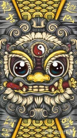 中国年国潮风喜庆手机屏保插画,年味从手机开始!给手机屏幕换新衣!