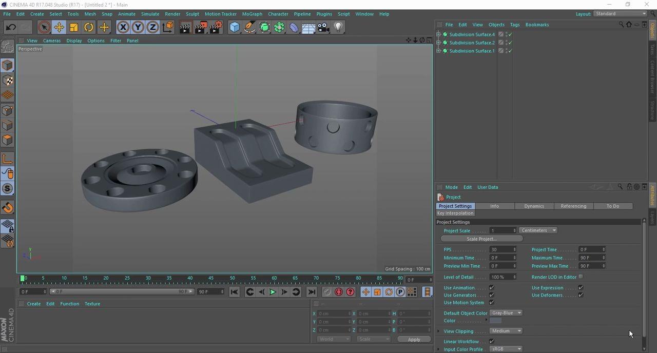 c4d影视动画设计教程-c4d建模视频教程1-3.样条和应用