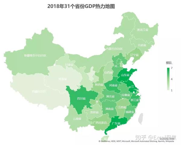 excel中制作"热力地图"竟然如此简单——分析又多了一