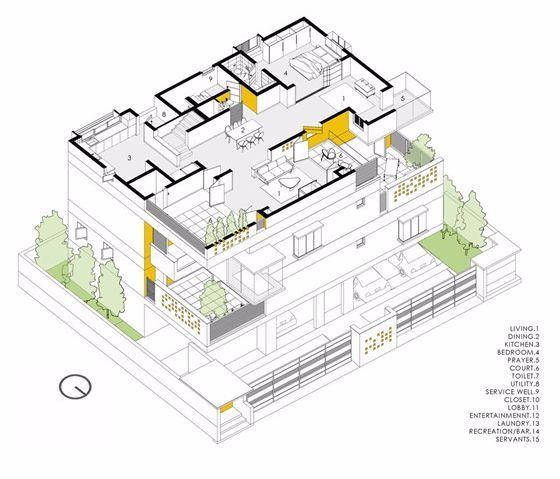 建筑作品集中轴测图的正确使用方法是什么