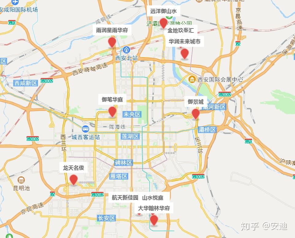 2021西安一月买房地图