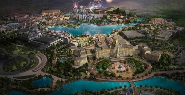 北京环球影城2021年开园正大举安装游乐设施