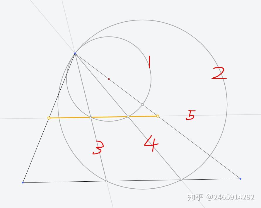 euclidea如何尺规作图5步做出三角形的中位线