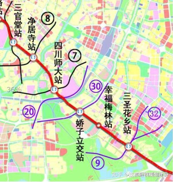 0km,设公园大道站,龙华寺站两座车站.