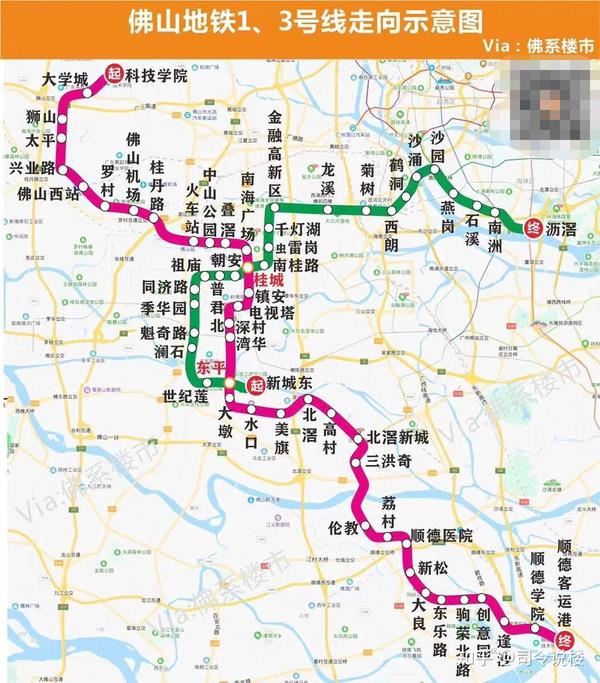 这样的轨交段位,让房价刚摸"3"却短期无地铁的南海映月新城,大沥奇槎