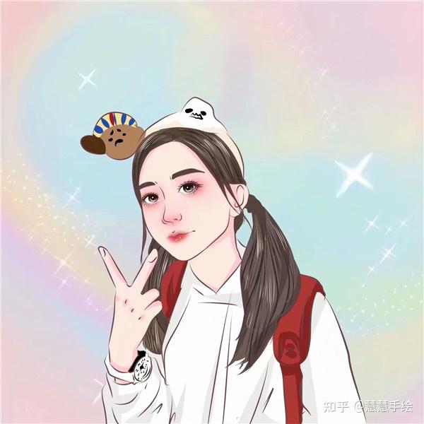 手绘头像图片女 适合永久做头像的图片 好看的微信头像女手绘图