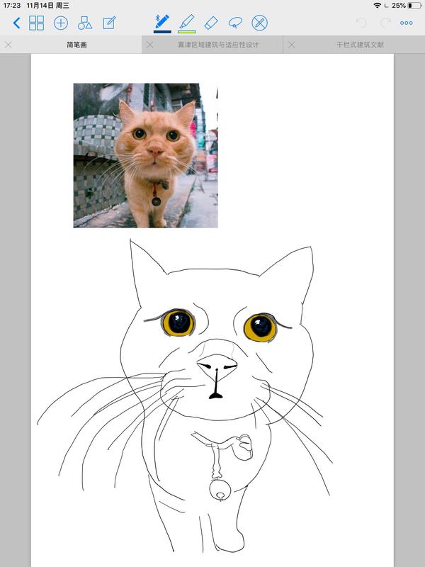 ipad画画最方便之处在于你可以把想画的图先放上来,直接在图片上描