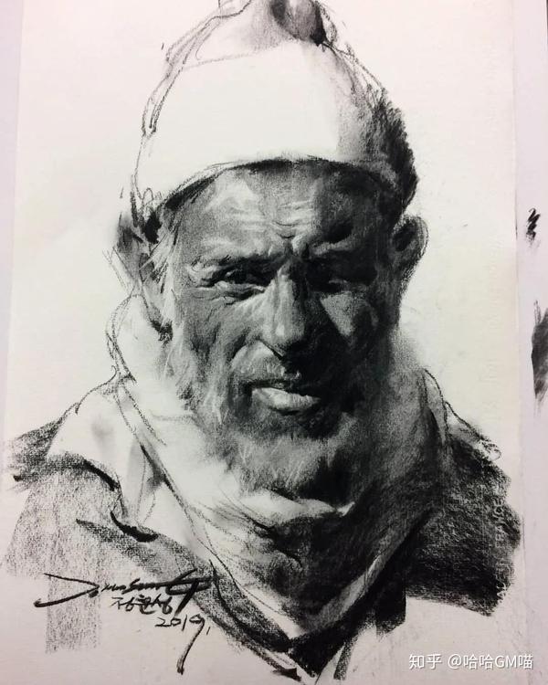 藏北京校尉美术带您欣赏不一样的素描肖像画